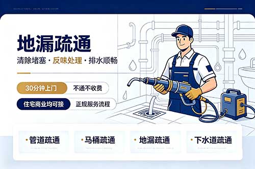临海地漏疏通